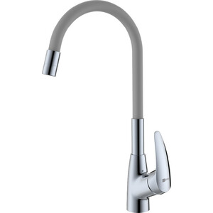 Смеситель для кухни Lemark Linara хром/серый (LM0415C-Gray)