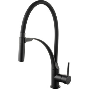 Смеситель для кухни Lemark Soul черный (LM6007BL)