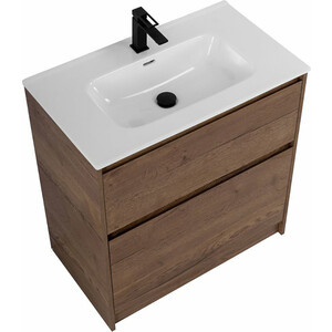 Тумба с раковиной BelBagno Kraft 80х46 Rovere Tabacco (KRAFT-800-2C-PIA-RT, BB800ETL)