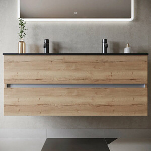 Тумба с раковиной Sancos Urban 120 дуб галифакс натуральный (UR120-2EG, CN7004MB)