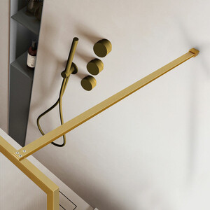 Душевая перегородка Vincea Walk-In HP Art 100х200 рифленая, золото (VSW-1HP100FLBG)