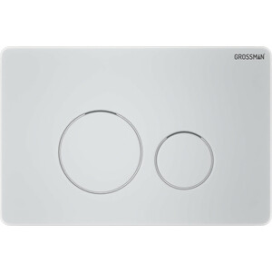 Кнопка смыва Grossman Style 700.K31.05.01M.01M белая матовая