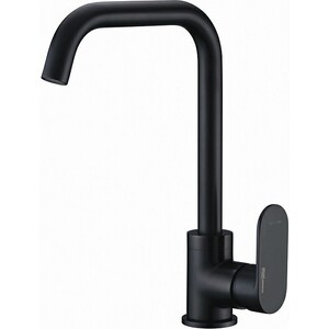 Смеситель для кухни Wasserkraft Elbe черный матовый (7407)