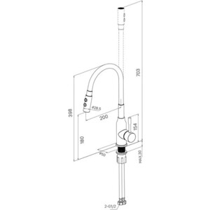 Смеситель для кухни Milardo Meal хром (M01SB2FM05)