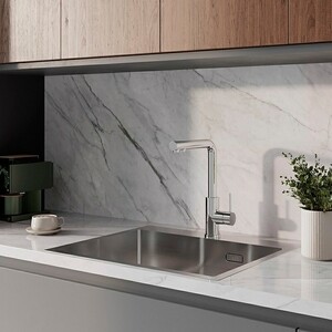 Смеситель для кухни IDDIS Rule с подключением фильтра, хром (RULSBLFi05)