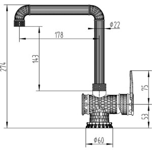 Смеситель для кухни ZorG Antic бронза (A 418 K-BR LOFT)