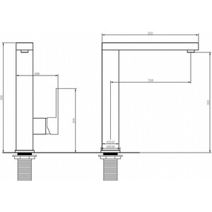 Смеситель для кухни Abber Daheim белый (AF8214W)