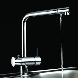 Смеситель для кухни Alveus Aquila с подключением фильтра, сатинированная сталь (1139805)