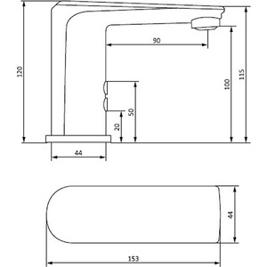 Смеситель для раковины Damixa Jupiter хром (770290000)