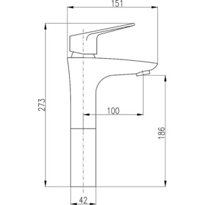 Смеситель для раковины Rav Slezak Victoria хром (VI230.5)