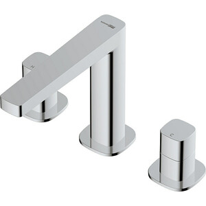 Смеситель для раковины Wasserkraft Naab на 3 отверстия, хром (8635)