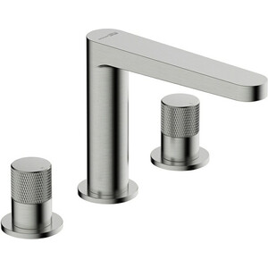 Смеситель для раковины Wasserkraft Tauber на 3 отверстия, никель (6435)