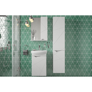 Зеркальный шкаф Sanstar Линни 50х70 белый (405.1-2.4.1.КАС)