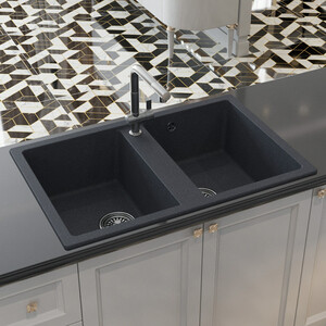 Кухонная мойка Mixline ML-GM23 NEW антрацит 343