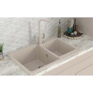 Кухонная мойка Mixline ML-GMS13 бежевая 328