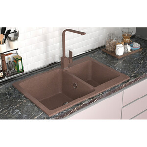 Кухонная мойка Mixline ML-GMS13 терракотовая 307