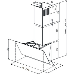 Вытяжка MONSHER STELLA 60 Blanc