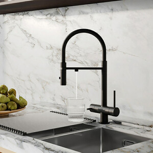 Смеситель для кухни IDDIS Ace с подключением фильтра, черный матовый (ACEBLFFi05)