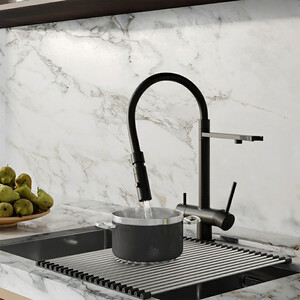 Смеситель для кухни IDDIS Ace с подключением фильтра, черный матовый (ACEBLFFi05)