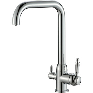 Смеситель для кухни ZorG Steel Hammer SH 725 CR с подключением фильтра, хром