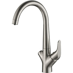 Смеситель для кухни ZorG Steel Hammer SH 815 SATIN с подключением фильтра, сатин