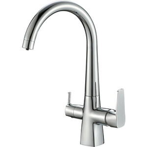 Смеситель для кухни ZorG Steel Hammer SH 819 CR с подключением фильтра, хром