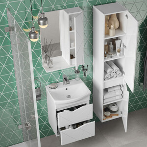 Зеркальный шкаф Sanstar Каскад 50х70 белый (405.1-2.4.1.)