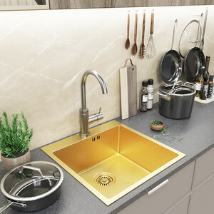 Кухонная мойка Mixline Pro 50х50 золото (4630099749403)