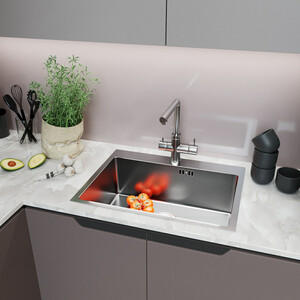 Кухонная мойка Mixline Pro 60х45 сатин нано (4610211009486)