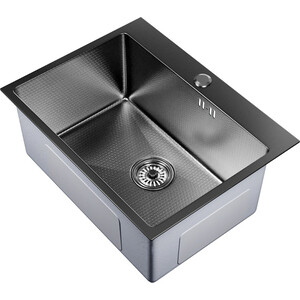 Кухонная мойка Mixline Pro 60х45 черный графит нано (4610211009493)