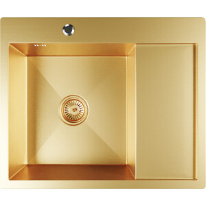 Кухонная мойка Mixline Pro 60х50 левая, золото (4610211009400)