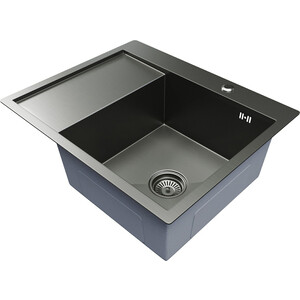 Кухонная мойка Mixline Pro 60х50 правая, черный графит (4610211009455)