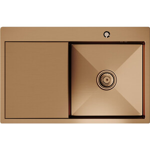 Кухонная мойка Mixline Pro 78х50 правая, бронза (4610211009363)