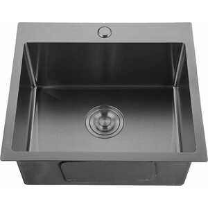 Кухонная мойка GranFest Metal 5045 PVD графит