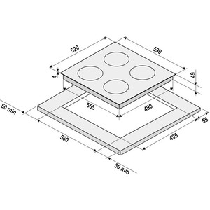 Электрическая варочная панель Krona ZAUBER 60 BL TK