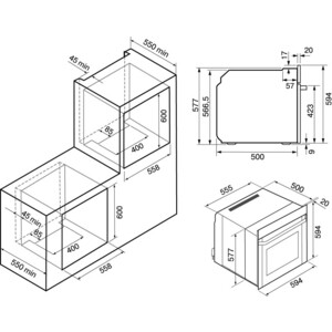 Электрический духовой шкаф Krona ADRIANO 60 WH G2