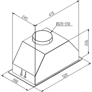 Вытяжка встраиваемая Korting KHI 6690 N