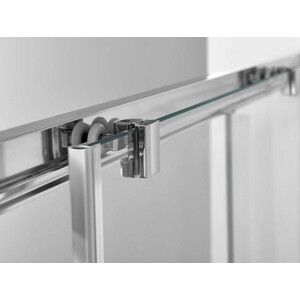 Душевая дверь Vincea Alpha 120х190 прозрачная, черная (VDS-3AL120CLB)