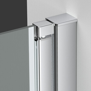 Душевая дверь Vincea Alpha 90х195 прозрачная, черная (VDP-3AL900CLB)