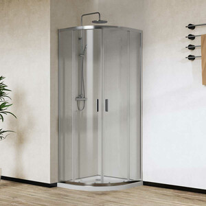 Душевой уголок Vincea City 80х80 прозрачный, хром (VSQ-5CT800CL)