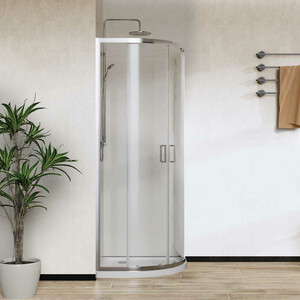 Душевой уголок Vincea City 80х80 прозрачный, хром (VSQ-5CT800CL)