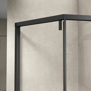 Душевой уголок Vincea Show 100х100 прозрачный, черный (VSP1-4SH100CLB)