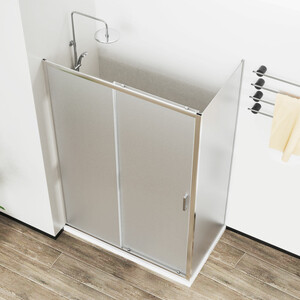 Душевой уголок Vincea City 120х90 рифленый, хром (VSR-5CT9012MT)