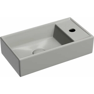 Раковина Ceramicanova Element 41х22 левая, антрацит матовая (CN6051LMH)