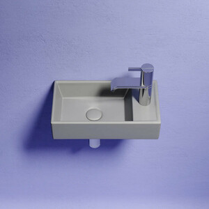 Раковина Ceramicanova Element 41х22 левая, антрацит матовая (CN6051LMH)