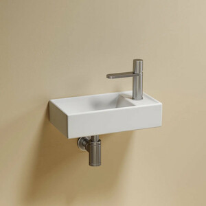 Раковина Ceramicanova Element 41х22 левая, белая матовая (CN6051LMW)