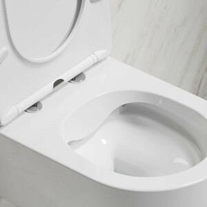 Унитаз подвесной безободковый Ceramicanova Modena Rimless с сиденьем микролифт, белый (CN6063)