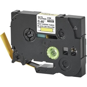 Кассета с лентой S'OK HSe-631 для Brother, черный на желтом, 12мм/8м