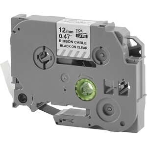 Кассета с лентой S'OK TZEFX131 для Brother, черный на прозрачном, 12мм/8м