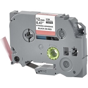 Кассета с лентой S'OK TZES431 для Brother, черный на красном, 12мм/8м